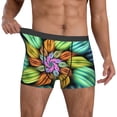 thumbnail image 2 of Kdxio Men's Boxer Briefs with Hippie Style Print - Comfortable and Breathable Underwear for Everyday Wear, 2 of 7
