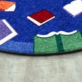thumbnail image 5 of Joy Carpets 2054DD 7 ft. 8 in. x 10 ft. 9 in.Fly Away with Reading Oval Area Rug  Multi Color, 5 of 5