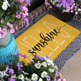 thumbnail image 6 of Spring Summer Door Mat,Yellow Hello Sunshine Indoor Outdoor Non-Slip Doormat,Entryway Front Porch Farmhouse Spring Welcome Door Mat for Entrance Decor,30" x 17", 6 of 6
