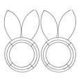 thumbnail image 1 of Advancent piezas de decoración floral personalizada de Pascua, de conejo para decoración de interiores y metal para Pascua de interior, alambre Kits de decoración para fiestas, 1 of 6