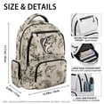 thumbnail image 4 of Jeiento Bass Fish Kids Backpack 17 Inch School Backpack for Boys for Grades 3-6 Ages 9-12, Breathable Elementary School Bag with Padded Tablet Sleeve & Multi-Pockets, 4 of 7