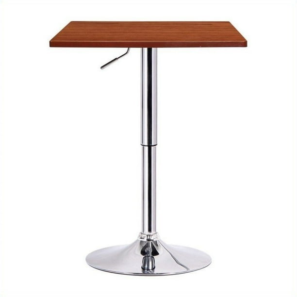 Boraam Luta Square Adjustable Height Pub Table, Multiple Colors