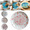 Pink, variant on Premium Ceramic Garlic Grater Plate, Embossed Design and Style - For Garlic, Ginger, Chocolate, and more