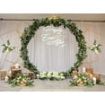 thumbnail image 2 of YALLOVE 6.25Ft Wedding Square Backdrop Stand, Detachable 4 Tier Gold Metal Flower Square Frame for Photo Booth Background, Flower NOT Included, 2 of 6