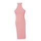 thumbnail image 1 of Vestido camisón cheongsam ultrafino con escote halter y abertura alta para mujer Rosado, 1 of 7