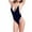 Black, variant on One Piece Womens Deep V Neck Swimsuits Spaghetti Strap Low Back Bathing Suits Color Block Sexy Swimwear for Women White, L