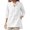 White, variant on Plus Size Linen Shirts for Women Button up V-Neck 3/4 Sleeve Top 2026 Summer Trendy Dressy Blouses Casual Loose Comfy Thin Breathable Plain Color Tunic Clothes White XXL
