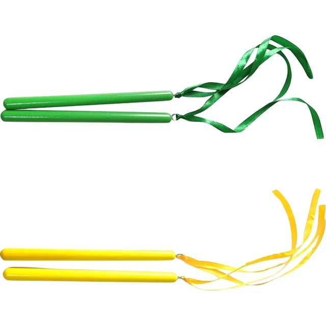Raindrops 2Pairs Music Rhythm Stick Assorted Color Durable Percussion Sticks for Classroom and Music Use