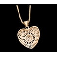 thumbnail image 3 of Heart Studded Necklace, 3 of 5