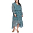thumbnail image 1 of Vestido alto y bajo Floral 1.STATE para mujer azul 2X, 1 of 1