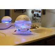 EcoGecko Color Wheel Air Revitalizer, Air Freshener, Room Aromatizer, Aromatherapy, Aroma amd Essential Oil Diffuser with 7 Color Lights, Plus Lavender, Orange Peel, Cinnamon and Eucalyptus, 30ml Each