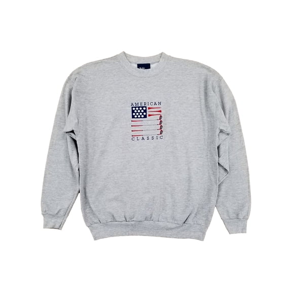 M&C Sport Mens Light Gray Heather American Classic Golf Sweatshirt XX-Large