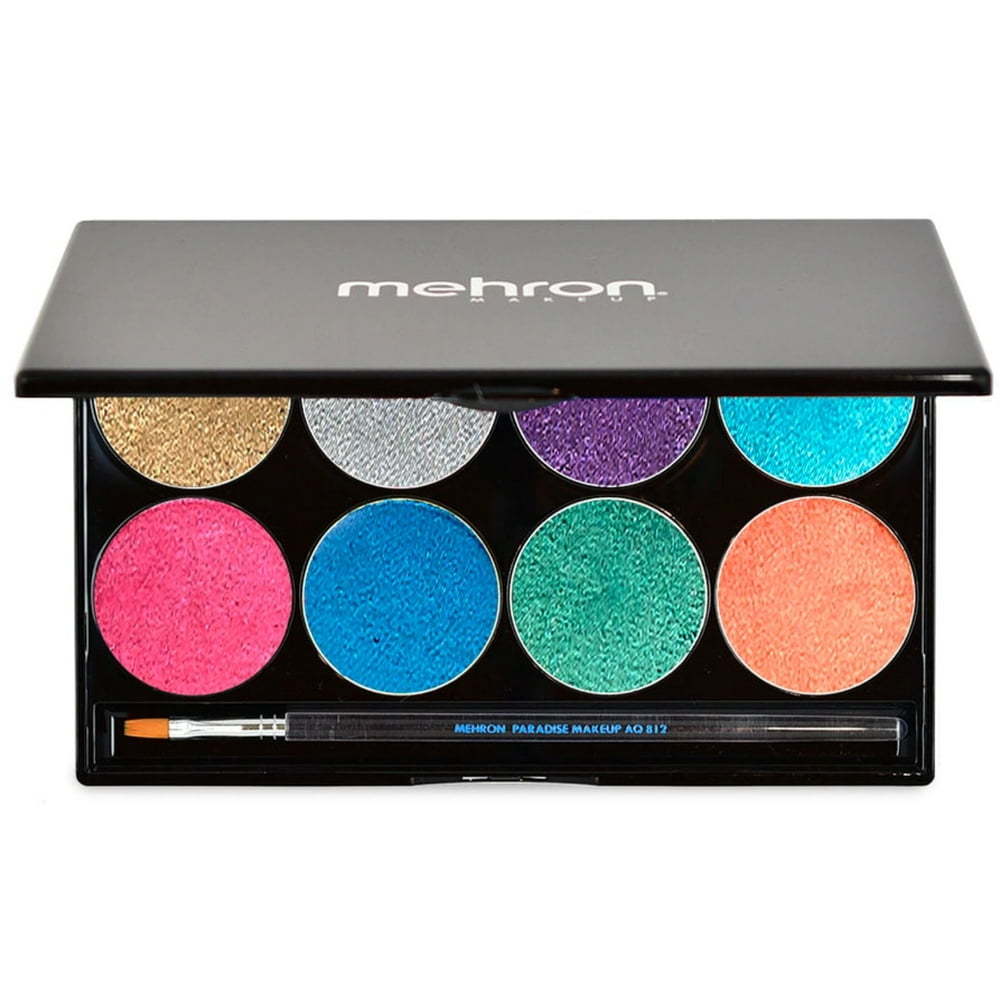 Mehron Paradise Makeup AQ 8 Color Palette (Palette Color Brilliant