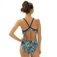 thumbnail image 2 of Dolfin XtraSleek Women's Supernova Green V-2 Back One Piece Swimsuit, 2 of 3