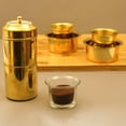 thumbnail image 4 of Spillbox Traditional Brass Filter Coffee Maker, Brass, South Indian Drip Sytle Decoction Liquid Maker, Coffee Filter Vessel, Utensil, Kumbakonam Degree Coffee Filter for Home, 4 of 4