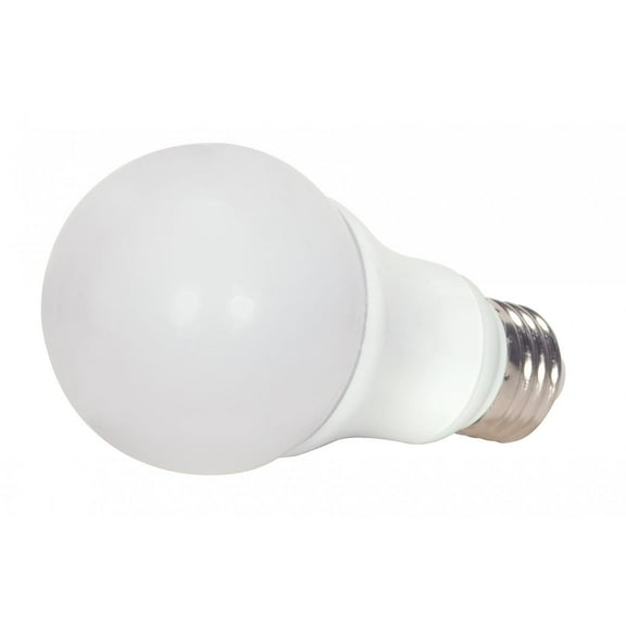 Satco S9107 A19 LED Light Bulbs 7W 120V 2700K E26 Medium Base Frosted Dimmable (6 Pack)