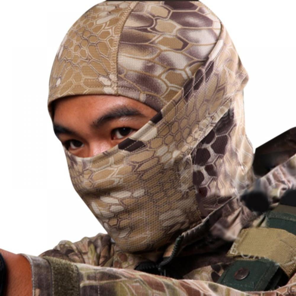 Tactical Outdoor Camo Quick-Drying Face Mask Balaclava Hood Hat Airsoft Hunting 