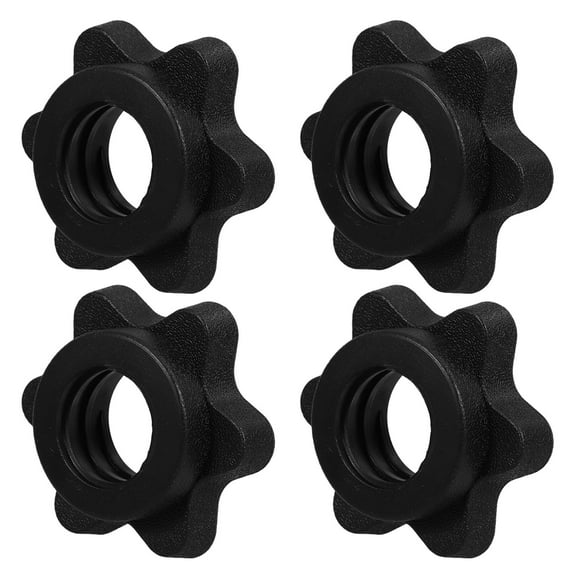Milisten 4pcs Dumbbell Lock Collars Lightweight Nuts for Barbell Weight Adjustments Fitness Accessory