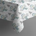 thumbnail image 4 of Light Blue Christmas Snowman Pattern Rectangle Tablecloth 60"x120",Waterproof Polyester Rectangle Table Cloth, Wipeable Spillproof Polyester Tablecloth for Dining, Camping, Indoor and Outdoor, 4 of 6