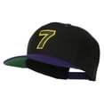 thumbnail image 2 of Arial Number 7 Embroidered Classic Two Tone Cap - Black Purple OSFM, 2 of 5