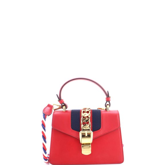 Pre-Owned Sylvie Top Handle Bag Leather Mini By Rebag