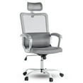 thumbnail image 3 of wOod-it Ergonomic Office Chair Mesh Computer Desk Swivel Rolling Home Office Computer Chair with Headrest Retractable Footrest and Padded Armrests,Grey, 3 of 8