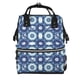 thumbnail image 1 of Disketp Vintage Blue Mochila de Pañales de Gran Capacidad con Múltiples Bolsillos, Mochila de Viaje Multifuncional para Bebé, Unisex, Moderna y Resistente, 1 of 6