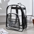 thumbnail image 5 of Large Clear Backpack Heavy Duty Stadium Approved See Through Bookbags Waterproof Transparent Backpacks, 5 of 7