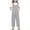 Gray-2025, variant on Jumpsuits for Girl Children Sleeveless Tie Knot Wide Leg Jumpsuits Scoop Neck Baggy Overalls Solid Casual Long Jumpers with Pocket