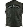 thumbnail image 2 of Old School Top Rocker (12" x 3")| Large Embroidered Motorcycle Custom Patch Iron On - by Nixon Thread Co., 2 of 5