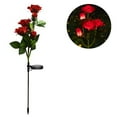 thumbnail image 1 of FloreceBien - Luces solares para jardín, luces LED con forma de rosa, luces solares con forma de rosa y 5 rosas, impermeables, para jardín, patio y decoración navideña, 1 of 8