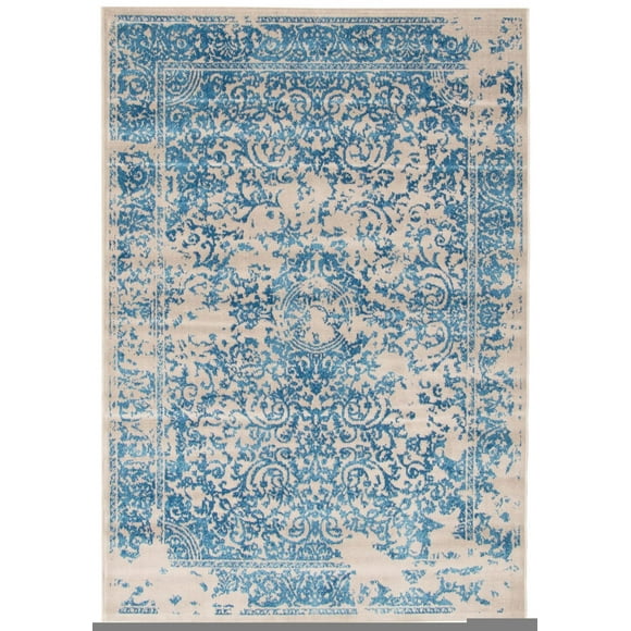 ECARPET Traditional Style Area Rug for Dining Room, Living Room and Bedroom Dawson Blue