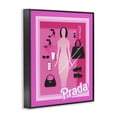 thumbnail image 3 of Stupell Industries Art Deco Pink Fashion Doll Black Framed Giclee Art, 16 x 20, by Lil' Rue, 3 of 8