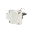 thumbnail image 3 of Home Cabinet Display Case Door Metal Drawer Lock Silver Tone + 2 Keys, 3 of 3