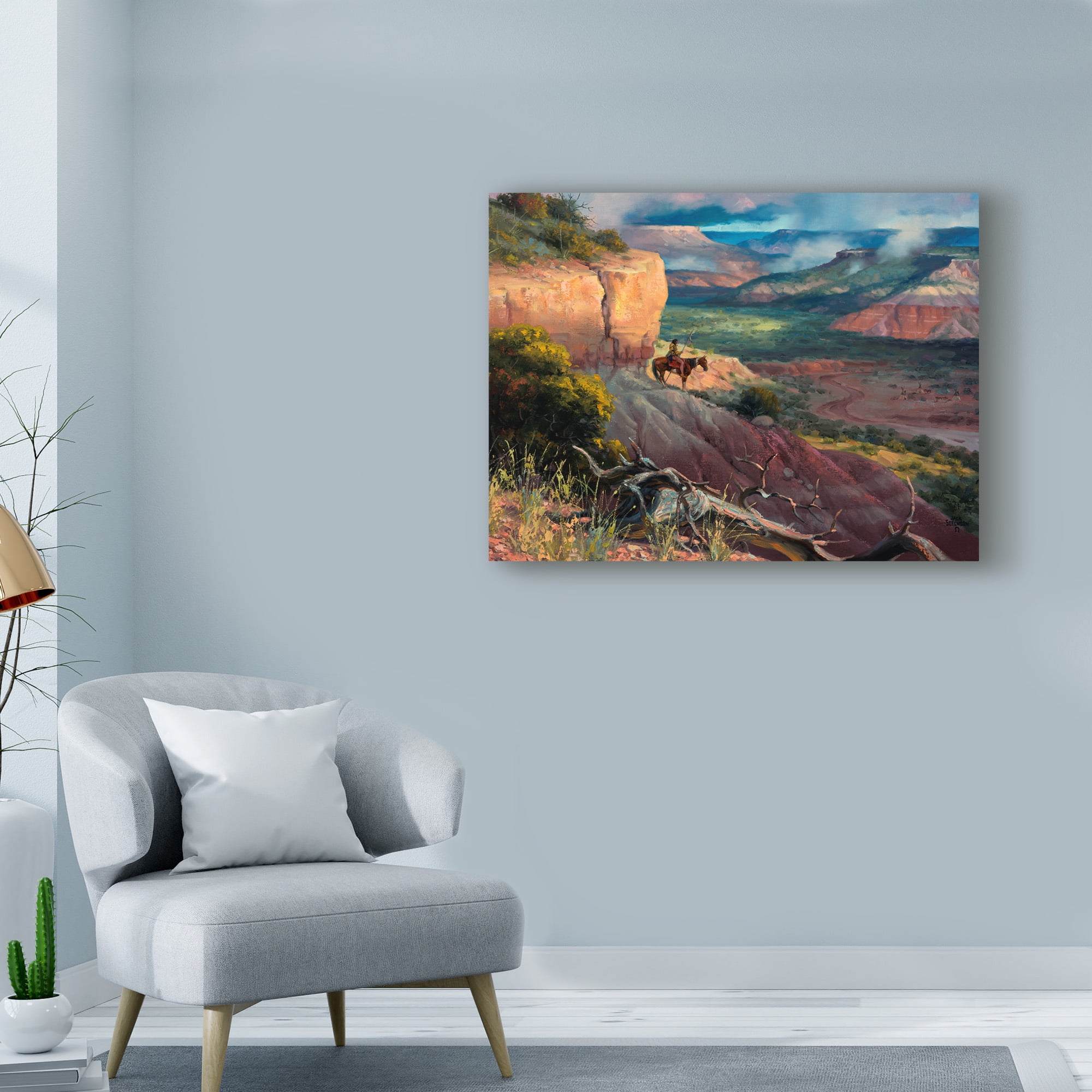 Trademark Fine Art 'Camp Along the Timbercreek' Canvas Art by Jack Sorenson