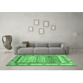 thumbnail image 3 of Ahgly Company Indoor Rectangle Abstract Emerald Green Modern Area Rugs, 3' x 5', 3 of 4
