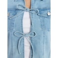 thumbnail image 5 of Madden NYC Women’s Tie Front Denim Vest, Sizes XXS-XXL, 5 of 6