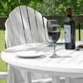 thumbnail image 3 of highwood Hamilton 5-piece Outdoor Dining Set - 48" Round Table, Dining-height White, 3 of 10