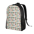 thumbnail image 2 of Fotbe Cartoon Insects Mochila de Viaje para Laptop, Mochila Ejecutiva Delgada y Resistente 15.6", 2 of 8
