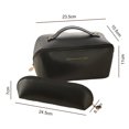 thumbnail image 3 of Bolsas De Maquillaje Bolsa de cosméticos de PU de 2 uds., caja de maquillaje de gran capacidad, portátil para viajes de verano femeninos Ndcxsfigh Cuidado Belleza, 3 of 9