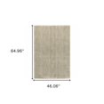 thumbnail image 3 of 4' X 6' Stone Shag Power Loom Stain Resistant Area Rug, 3 of 9