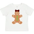 thumbnail image 3 of Inktastic Cute Gingerbread Girl with Red Plaid Bow Boys or Girls Toddler T-Shirt, 3 of 5