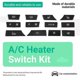 thumbnail image 4 of 12pcs Button Key Caps A/C Heater Switch Kit Panel for BMW F07 GT/F10/F11 F01/F02, 4 of 5