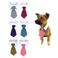 thumbnail image 4 of Suministros Para Mascotas Ajustable Mascota Perro Gato Pajarita A Rayas Traje De Mascota Corbata Para Uso Diario O Fotografía 2 Uds Kearding PT002741-05, 4 of 5