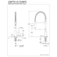 thumbnail image 5 of Gourmetier LS8775NYL New York Single-Handle Deck-Mount Pre-Rinse Kitchen Faucet, Oil Rubbed Bronze, 5 of 8