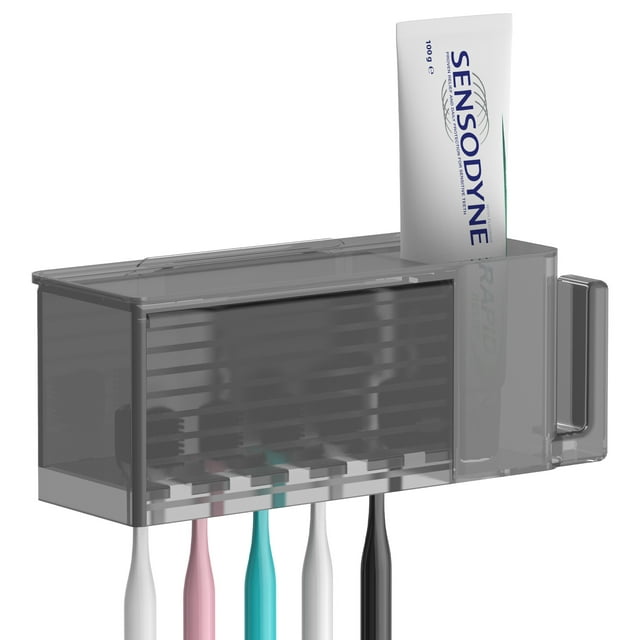 Linkidea Wall Mounted Toothbrush Holder with Toothpaste and Cup Holder