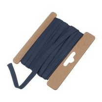 Uxcell Double Fold Bias Tape 1/4 Inch 6 Yards Cotton Bias Binding Tape Bulk for Sewing Navy Blue