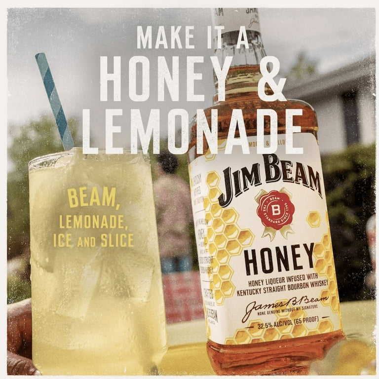 Jim Beam Honey Flavored Whiskey, 10 Pack 50 ml PET Bottles, 33