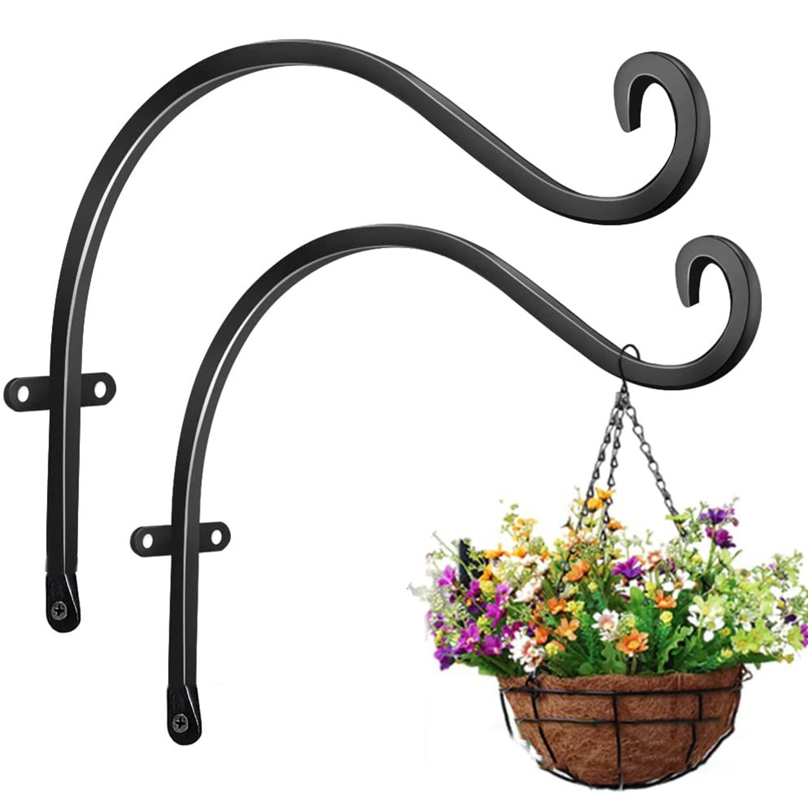 Multifunctional Hanging Plant Bracket Easy Installation Firm Metal