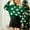 Green, variant on AOOCHASLIY 2023 Womens Sweater Women's Christmas Santa Claus Print Round-Neck Long Sleeve Sweater Tops